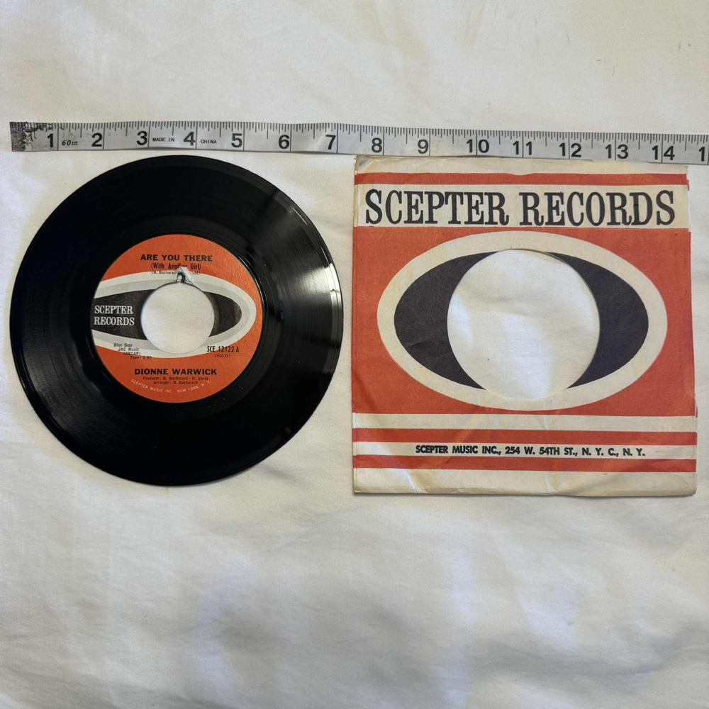 Scepter Records Vinyl Record Dionne Warwick Black Orange
